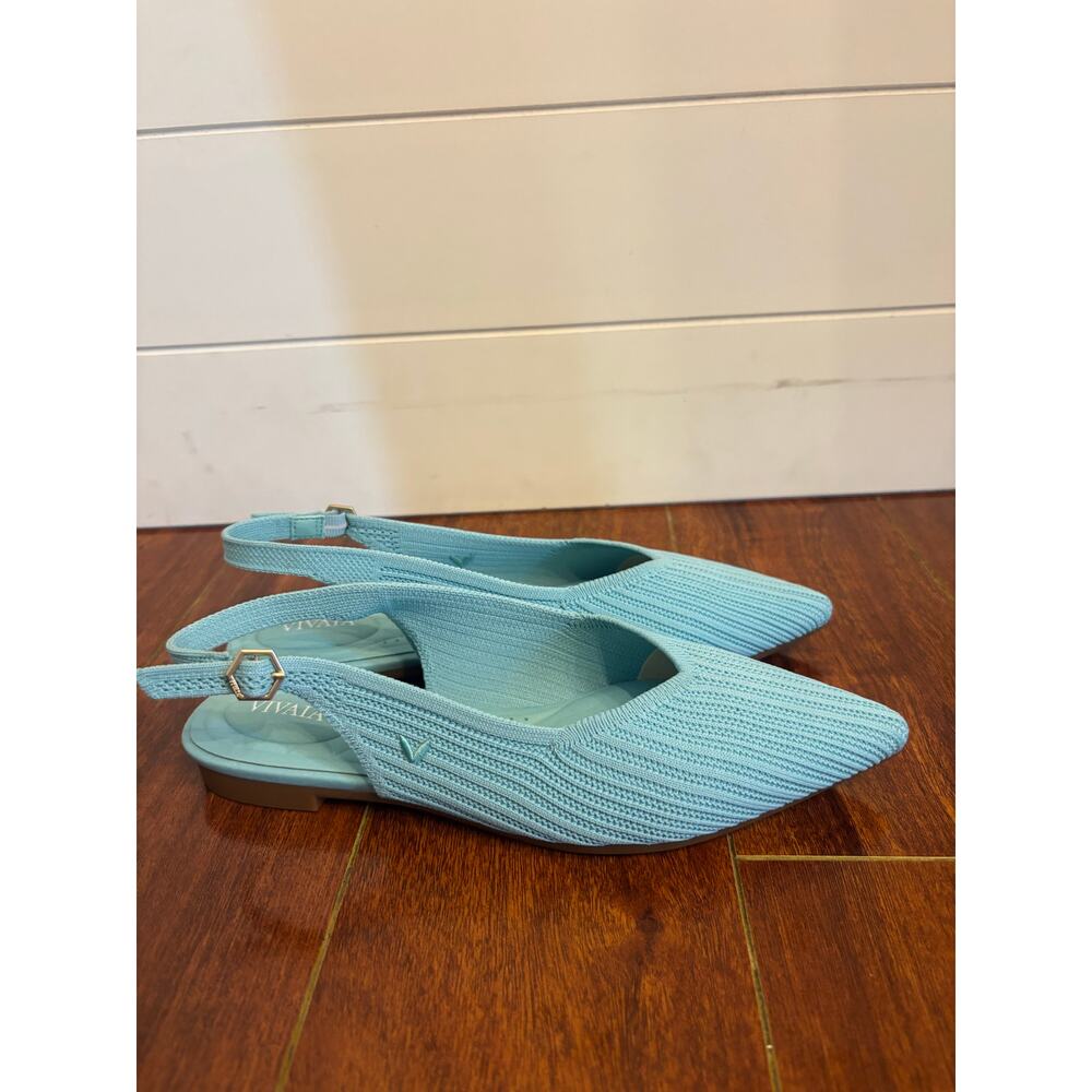 Vivaia Women’s Pointed Toe Slingback Maville Shoes Sandals Blue Size 6.5